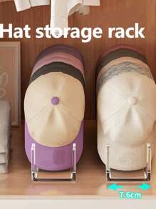 1 pièce Support pour casquette sans installation, organisateur de casquette en acrylique pour 7 casquettes de baseball. Porte-chapeaux pour l'affichage et l'organisation des casquettes de baseball dans la chambre, le placard, la commode, le bureau, les baby-showers, parfait pour les anniversaires, mariages, fêtes. Cadeau idéal pour les collègues, amis et famille, rentrée scolaire
