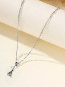 1 st. Sparkling 925 Sterling Zilveren Zirconia Kraal Dames Ketting Prachtig Jubileum Cadeau Voor Vriendin