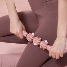 1pc Massage Stick, Wolf Teeth Roller, Muscle Massage Foam Roller For Fitness, Leg & Calf Muscle Relaxation, Yoga Stretch - Multicolor - View 4