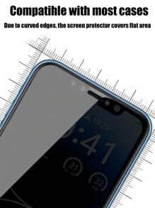 1pc Anti-Spy Tempered Glass Screen Protector, Privacy Protection, Compatible With Apple 11/12/13/14/15/16 Pro Max Gift For Birthday, Family, Friends Phone Screen Protector, Phone Accessories