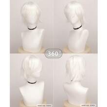 Short Layered Short Wigs Bangs Straight Synthetic Wig Heat Resistant Fiber Hair Halloween Party Cosplay Parties - Multicolor - View 15