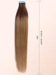 jessie's wig Jessie's 貼片式接髮片 真人髮絲 20片/包 50g 絲滑直髮 漂染金髮 自然外觀 高品質 混色棕色 4T27# - S4/27 - 查看 5