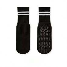 5pcs Men's And Women's Yoga Non-Slip Socks, Sports Fitness Dance Professional Floor Mid-Tube Socks, Indoor Long Socks, Sports Socks, Yoga Socks, Suitable For Daily Wear