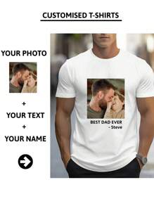 تي شيرت رجالي مقاس كبير (حتى 6XL) مخصص: تي شيرت نصي/صور - مزيج من إطار كبير وشخصي كبير، تشكيلة متنوعة من الخطوط والألوان، مناسب لمناسبات/أعياد/أعياد ميلاد/حيوانات أليفة/أزواج متنوعة