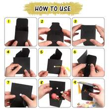 Customized 5/10/50pcs Black Graduation Cap Candy Box, Handmade Paper Gift Box, Graduation Gift Packaging, 2025 Congratulations Graduation Party Supplies, Wedding Supplies - Multicolor - View 7