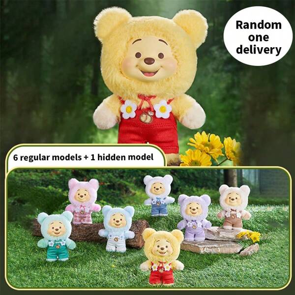 Disney Winnie The Pooh Candy Bear Series PVC Plush Blind Box