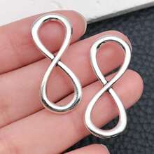 20pcs Infinity Symbol Connectors Charms Alloy Heart Infinity Love Connector Charms 10 Styles Style Pendants For DIY Bracelet Necklace Jewelry Making Supplies