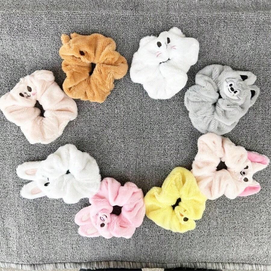 OUZEY 1pc Skz STAY KPOP Cartoon Decoration Hair Straykid Circle Felix Music Festival Support Hair Tie Fan Collection Gifts