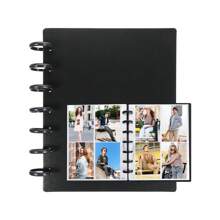Photo Albums Photo Card Binder 3 Inch Photo Card Holder Book Cover With 80 Card Slots A5 Idol Business Card Set 2*3 Album Black White Pink,Back To School,School Supplies