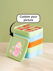 1pc/5pcs One-Click Easy Press Ice Tray, Material, Easy Ice Making Machine, Multiple Colors Available, Single Layer With Lid, Efficient Ice Preservation, Easy Removal Ice Mold Storage Box, Personalized, Unique Ideal Gift For Him, Her, Boyfriend, Girlfriend, Mom, Dad, Family, Friends, Anniversary, Valentine's Day, Mother's Day, Birthday, Father's Day, Graduation, Wedding, Decorate Living Room, Bedroom, Tea Room, Home, Dining Room, Office, School - Multicolor - View 2