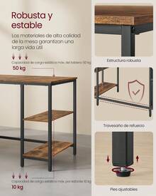 VASAGLE Desks & Workstations - Màu Tím - Xem 4