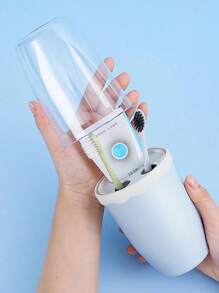 1pc Minimalist Mouthwash Toothbrush Cup Home Dental Cup Toothpaste Portable Travel Set Couple Toothbrush Holder Oral Care Set Back To School