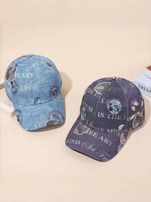 1 件男女通用棒球帽，街头时尚徒步太阳帽，男士配饰遮阳帽，情侣款