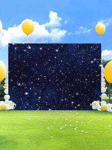 1 Stück Nachthimmels Stern Fotografie Hintergrund Weltall Sternenhimmel Party Banner 150 x 100 cm / 210 x 150 cm / 270 x 180 cm Neugeborenen Dusche Geburtstag Foto Hintergrund Innen Außen Hochzeit Dekorationsartikel
