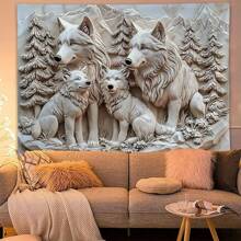 1 Pc Bohemian Tapestry Wall Hanging, Beige White Floral Tapestry With Dotted Daisy Medallion Print Bedroom Boho Hippie Home Decor Rama Decoration Rama Gifts Birthday Graduation