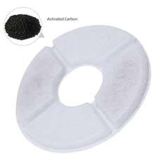 12 Pack Cat Water Fountain Filters - Replacement Filters For Automatic Pet Fountain, Activated Carbon & Sponge, Universal Fit For Most Fountains, Easy Clean, 2-4 Weeks Replacement - White - View 11