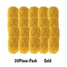 3 Skeins 100% Acrylic Softer Yarn Total 75 Grams 4ply Blended Milk Cotton Like Yarn For Hand Knitting DIY Projects