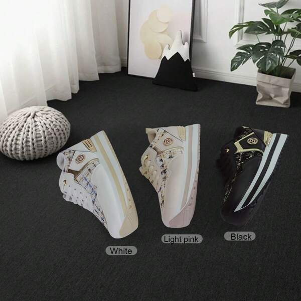 Women's Breathable Sports Shoes, Lightweight Running Shoes, Versatile Patchwork Design Casual Fitness Sneakers