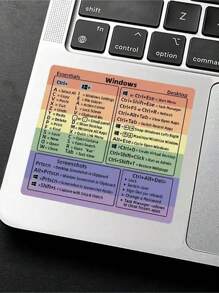 1pc English Keyboard Shortcut Stickers For All Laptop Models