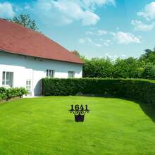 Personalized Address Sign Custom House Number Sign Plaque Address Plaque House Address Numbers For Outside Home Lawn Yard Ground Garden Bell Style With 2 Stakes - Black - View 3