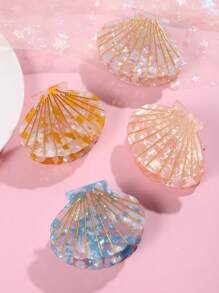1pc Korean Style Acetate Cute Mini Shell Hair Claw Clip, Bite Bangs/Short Hair Clip, Sweet Hair Accessories Hair Clips Hair Jaw Clip Hair Clamps Hair Clutch Hair Catcher Clip