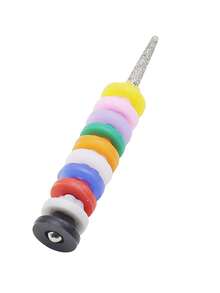 Easy Nail 热销 10 件装指甲防尘保护帽 3/32” 柄指甲钻头防尘盖帽 适用于电动锉刀 硅胶防尘塞 指甲工具(粉色 橙色 红色 蓝色 白色 紫色 绿色 灰色 黑色 黄色) - 彩色 - 查看 10