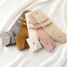 1 Stück faltbare Schmuckrolle für Reisen, multifunktionale kleine Schmuckrollentasche aus Mikrofaser, weich und tragbar, Aufbewahrungstasche für Ohrringe, Halsketten, Make-up Tasche, Schulmaterial, Reisebedarf, Kosmetiktasche, Feiertagsartikel, Schulanfang, Make-up Organizer, Make-up Aufbewahrung