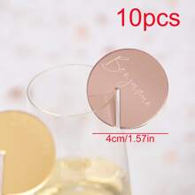 2/10/20/50/100 Pcs Custom Wine Charm With Names, Wedding Name Place Card Ideas Glass Marker Wine Charm Wedding Drink Tags Cocktail Champagne Charms Drink Label Glass Charm Place Setting, Multi-Functional, Durable, Ornamental, Reusable, Exquisite, Stylish, High-Quality, Colorful, Modern, Custom, Personalized, Unique, Home, Garden, Office, For Anniversaries, For Valentine's Day, For Mother's Day, For Birthdays, For Father's Day, For Graduation, For Weddings, For Housewarming,Vacay Vibes,Graphic Print