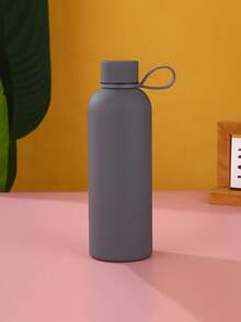 500ml/16.9oz 不锈钢复古风格细颈瓶，橡胶涂层，便携式真空保温杯，适合家庭、户外活动、健身、送给朋友和家人的礼物，水瓶返校 - 彩色 - 查看 20