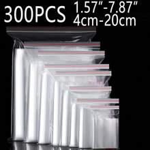 100 piezas Bolsas de plástico resellables de 4 a 30 cm, Combo de 200 piezas/300 piezas, Doble grosor de 0.062mm/2.44mil, Bolsas transparentes para joyería/regalos/aniversarios, Bolsas multifuncionales para accesorios, bolsas de almacenamiento para ropa, bolsas de vacío de plástico, bolsas transparentes autoadhesivas para envíos, viajes, almacenamiento, embalaje, regalos, cumpleaños, aniversarios, bodas