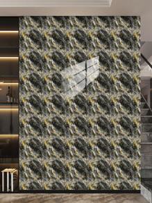 10 pegatinas adhesivas de vinilo de Salpicadero de PVC de mármol artificial autoadhesivo, pegatinas de pared autoadhesivas de corte DIY, resistentes al calor para salpicaderos de azulejos en paredes de baño y cocina, cocina, chimenea, lavadero, paredes de caravana, a prueba de agua, también para sala de estar, dormitorio y pared posterior de TV (5.9/7.87/11.8/15.7/11.4 X 22.4 pulgadas)