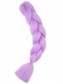 1PC 24 Inch Jumbo Braid Hair Extensions For Women Synthetic Attachment Expression Hair Extensions Crochet Braids Hair For Box Braids - Hot Pink - View 3