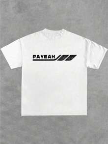 "Members Only And Crack" Urban Street Style T-Shirt For Men, Comfortable And Perfect For Gift Giving Double-Sided Printed T-Shirt 100% Cotton 220g Heavy - White - View 2