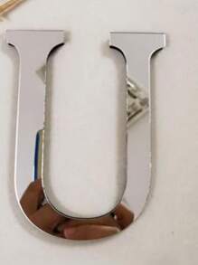 Pegatinas decorativas de pared de letras de espejo acrílico 3D gruesas, 10cm/15cm/20cm letras autoadhesivas extraíbles de espejo acrílico, resistentes al agua y a la corrosión