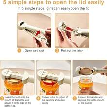 1 Stück Mehrzweck-Flaschenöffner, magnetischer Dosenöffner, Glas-Deckel-Entferner, Bier-Flaschenöffner