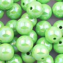 6/8/10/12/16mm Rainbow Acrylic Beads, Mixed Color Round Beads UV, Cracked Beads, Crackle Round Beads - Multiple Color Options, Round Hole Loose Beads Suitable For DIY Jewelry Making Bracelets Necklaces Or Craft Pen Decorations