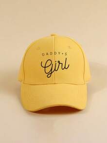 1pc Kids Daddy Printed Adjustable Baseball Cap, Outdoor Sunhat Suitable For Boys & Girls, Spring/Autumn, Travel & Beach - Children's Baseball Cap - View 4