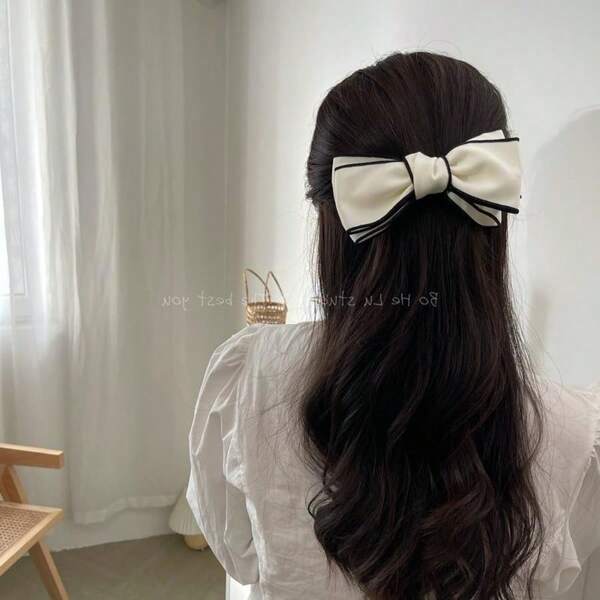 1pc Women's Bow Hairpin Barrette Autumn/Winter Hair Clip Accessories