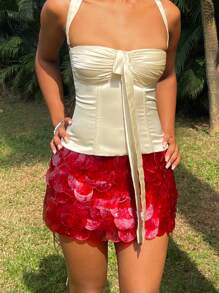 Women's Fashion Mini Skirts Low Rise Sequins Skirts Spring Summer Casual Bodycon Skirts