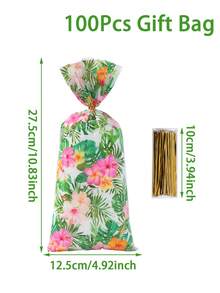 25/50/100 chiếc Túi Quà Tặng Kiểu Hawaii Có Dây Xoắn, Túi Quà Tặng Họa Tiết Hoa Lá Cọ Hawaii Thích Hợp Cho Sinh Nhật, Tiệc Mừng Em Bé, Trang Trí Sự Kiện Gia Đình, Túi Quà Tặng Chủ Đề Hawaii, Trang Trí Bàn Quà, Túi Quà Tặng Mùa Hè, Túi Quà Tặng Cao Cấp, Quà Tặng Tiệc Tặng - hoa hawaii - Xem 10