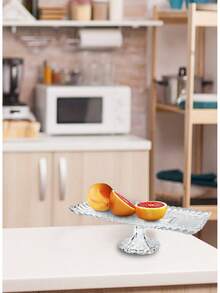 Rectangle Glass Dessert Tray, Clear - 1 - View 4