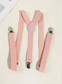 1pc Men Solid Color Elastic Adjustable Y-Shape Belts/Suspenders, Suitable For Casual, Travel, Shirt & Business Outfits