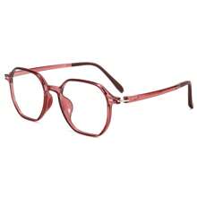 2025 Nuevas gafas superiores de alta calidad con diseño de marca retro, planas y ligeras, con protección contra la radiación y adecuadas para hombres y mujeres, con montura de polígono de TR90 de moda