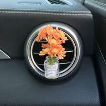 1pc Car Air Vent Clip Decor, Creative Galaxy Stars & Flower Fresh Air Conditioning Outlet Decoration - one-size - View 14