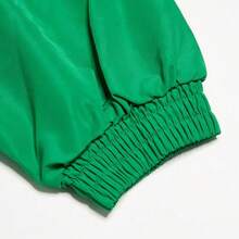 Adidas Spring/Summer Printed Loose Sports Pants Women's Woven Jogger Pants With Drawstring HI6064 - Black/Green - View 4