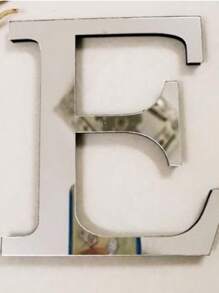 Pegatinas decorativas de pared de letras de espejo acrílico 3D gruesas, 10cm/15cm/20cm letras autoadhesivas extraíbles de espejo acrílico, resistentes al agua y a la corrosión