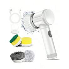 Electric Kitchen & Bathroom Cleaning Brush, Multi-Purpose Electric Scrubber, Cleaning Accessories, Household Cleaning Supplies, Room Decoration, Can Be Used To Prevent Oil Stains, Garbage, Etc., Suitable For Kitchens, Restaurants, Parties, Gatherings, Travel, Family Gifts, Home Gifts