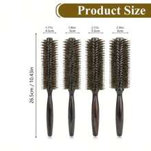 1-Piece Professional Hairbrush Set For Women And Men, Barrel-Shaped Bristle Brush With Nylon Bristles, Boar Bristle Curling Brush, Root Comb, Wooden Handle, Anti-Static, Professional Styling Tools(Halloween, Costume PartyParty Dress Up, FestivalRole-Playing Headband.Trick-Or-Treat), Back To School, Travel Holiday Essentials, Hair Accessories For Women, Brush, Hair Brush, Wooden Comb, Hair Brush, Mini Hair Brush, Detangling Brush, Hair Brushes, Curly Hair Brush, Hairdressing Equipment,Hair Brush,Slick Back Brush,Styling Brush,Curly Hair Brush,Edge Brush,Hair Comb,Brush Hair,Hair Brush Set,Comb Hair,Comb For Curls,Detangling Brush,Hair Brush For Women,Hair,Travel,Hair Products,Hair Tools,Hair Stuff,Barber,Barber Accessories,Barbershop,Hairdressing Equipment