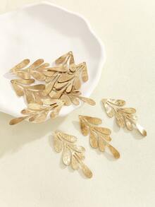 9pcs/Set Copper 7-Leaf Pendant DIY Jewelry Accessories For Earrings - Brass - View 3