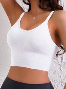 Women Sports Casual Thin Padded Non-Wired Lifting Support Shock-Absorbing Bra